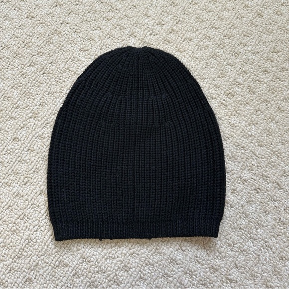 Coach beanie black wool knit hat - Picture 2 of 4